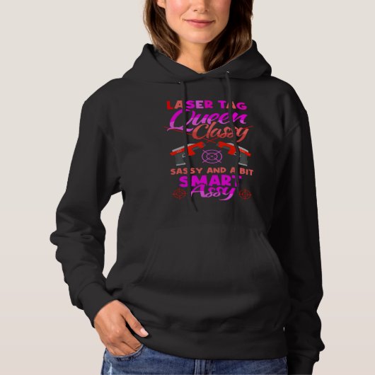 Shooting Game Laser Tag Queen & Lasertag Hoodie (Voorkant)