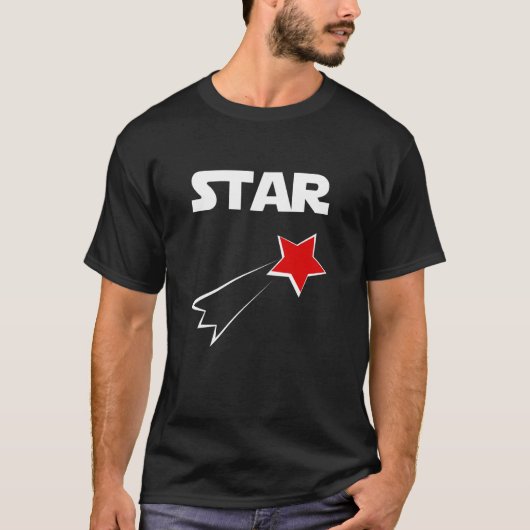 Shooting Rode Ster T-shirt (Voorkant)
