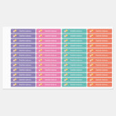 Shooting Star Aangepaste Kleding Naam Labels (Vel)