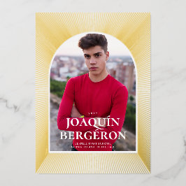 Shooting Star Afstudeerfolie Uitnodiging