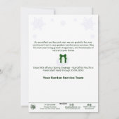 Shooting Star Christmas Business Holiday Kaart (Achterkant)