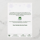 Shooting Star Christmas Folie Zakelijke vakantie K Folie Uitnodiging (Achterkant)