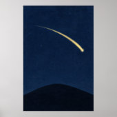 Shooting Star Hill Waterverf Hemelposter Poster (Voorkant)