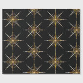 Shooting Star Holiday Elegant Festive Cadeaupapier (Vlak)