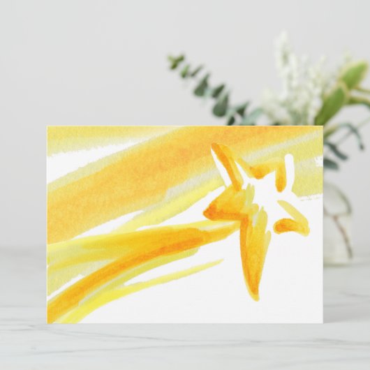 Shooting Star Open Greeting Kaart (Staand voorkant)