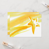 Shooting Star Open Greeting Kaart (Voorkant / Achterkant in situ)