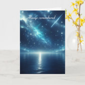 Shooting Star Over Water Sympathie Kaart (Gele Bloem)