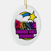 Shooting Star Rainbow Geweldige Honor Roll Student Keramisch Ornament (Rechts)
