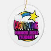 Shooting Star Rainbow Geweldige Honor Roll Student Keramisch Ornament (Links)