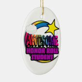 Shooting Star Rainbow Geweldige Honor Roll Student Keramisch Ornament (Rechts)