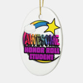 Shooting Star Rainbow Geweldige Honor Roll Student Keramisch Ornament (Links)