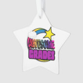 Shooting Star Regenboog Geweldige Cijfers Ornament (voorkant)