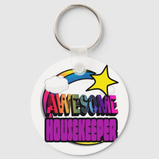 Shooting Star Regenboog Geweldige Huishoudster Sleutelhanger