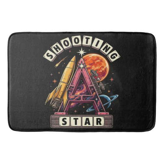 Shooting Star Ruimte Badmat (Voorkant)
