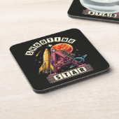 Shooting Star Ruimte Bier Onderzetter (Linkerzijde)