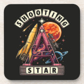 Shooting Star Ruimte Bier Onderzetter (Voorkant)