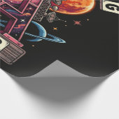 Shooting Star Ruimte Cadeaupapier (Hoek)