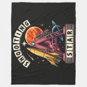 Shooting Star Ruimte Fleece Deken (Voorkant)
