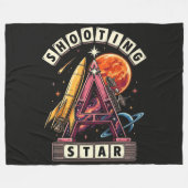 Shooting Star Ruimte Fleece Deken (Voorkant (Horizontaal))