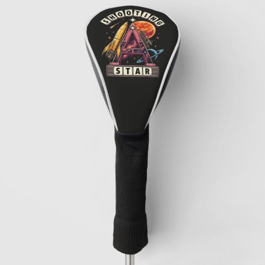 Shooting Star Ruimte Golfheadcover (Voorkant)
