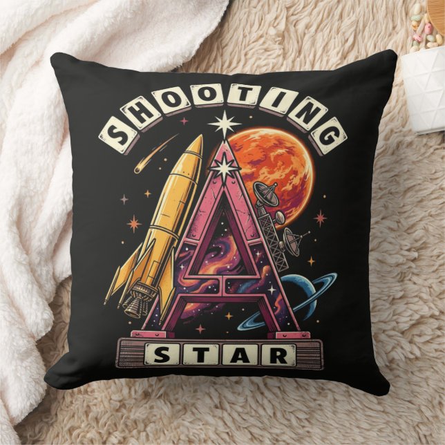 Shooting Star Ruimte Kussen (Deken)