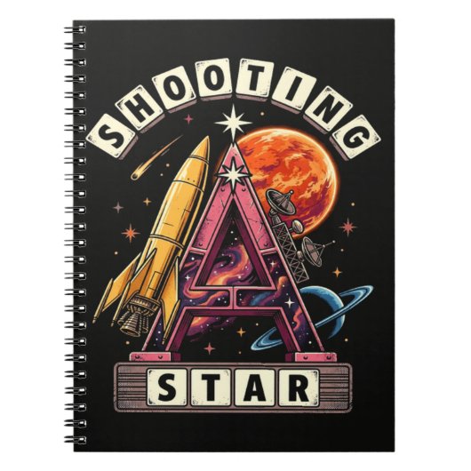 Shooting Star Ruimte Notitieboek (Voorkant)