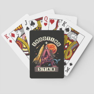 Shooting Star Ruimte Pokerkaarten