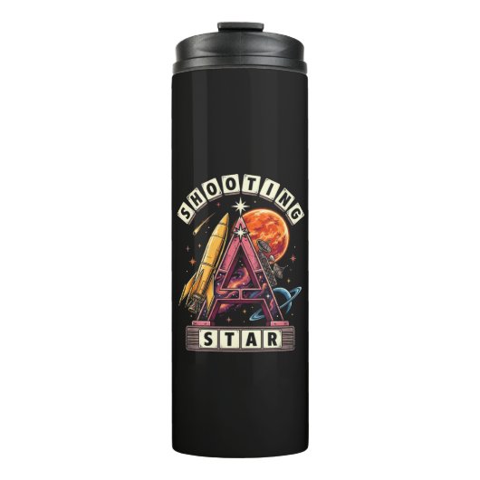 Shooting Star Ruimte Thermosbeker (Voorkant)