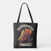 Shooting Star Ruimte Tote Bag (Achterkant)
