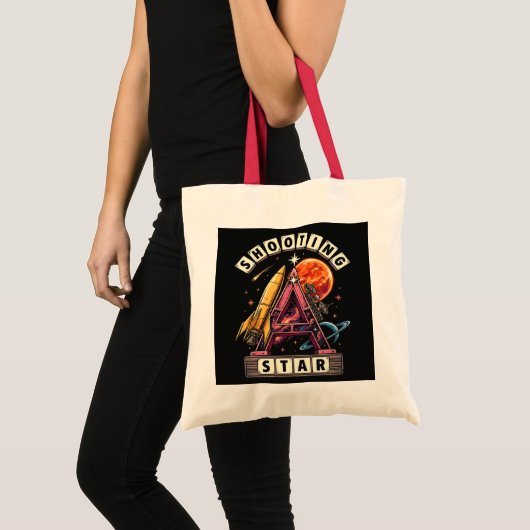 Shooting Star Ruimte Tote Bag (Voorkant (product))
