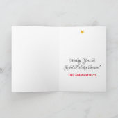 Shooting Star Southwest Cactus Custom Feestdagen Kaart (Binnen)