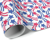 Shooting Star Spangled Cadeaupapier (Rol Hoek)