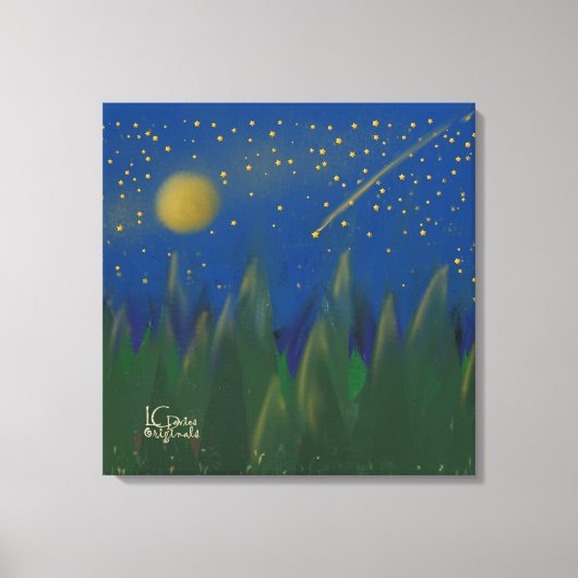 Shooting Star Stretched Canvas Afdruk (Voorkant)