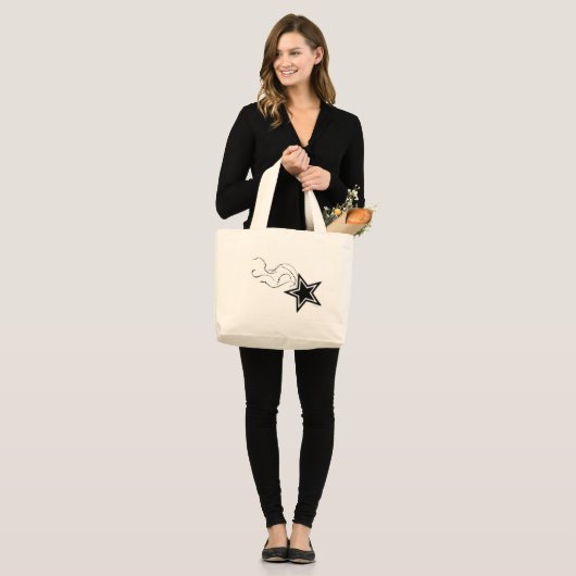 Shooting Star-tas Grote Tote Bag (Voorkant (model))