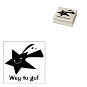 Shooting Star Teachers Custom Rubber Stamp Rubberstempel (Gestempeld)