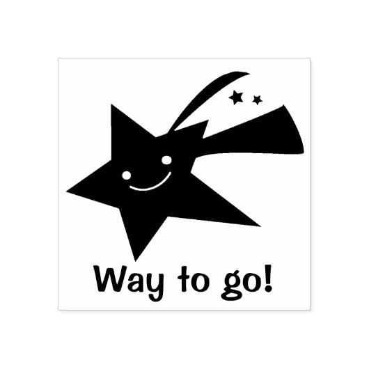 Shooting Star Teachers Custom Rubber Stamp Rubberstempel (Afrduk)