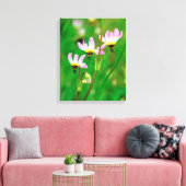 Shooting Star Wildflowers in Mission Trails Park Canvas Afdruk (Insitu (Woonkamer))