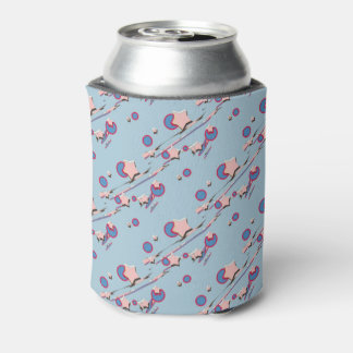 Shooting Stars & Comets Pastel Blue Beer Sleeve Blikjeskoeler