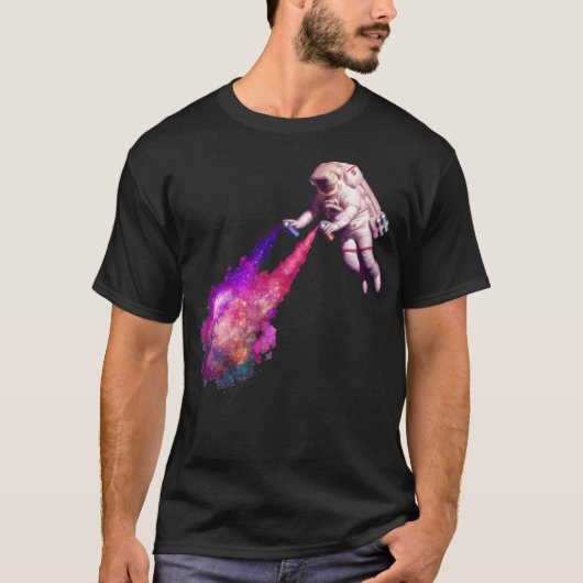Shooting Stars - De kunstenaar van de astronaut T-shirt (Voorkant)