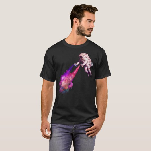 Shooting Stars - De kunstenaar van de astronaut T-shirt (Voorkant volledig)