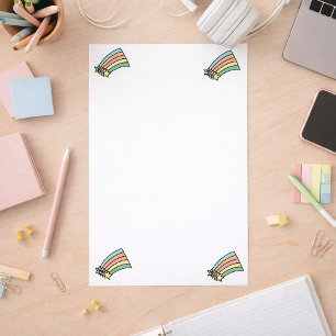 Shooting Stars en Rainbow Briefpapier