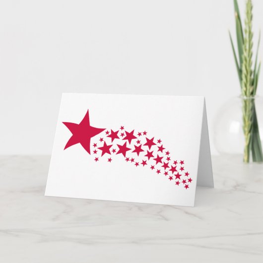 Shooting Stars Feestdagen Kaart (Voorkant)