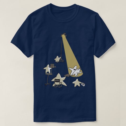 Shooting Stars Grappig Woord Pun Cartoon Grafisch T-shirt (Design voorkant)