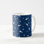 Shooting Stars Navy Blue Koffiemok (Voorkant rechts)