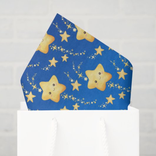 Shooting Stars Night Sky Whimsical Baby Shower Tissuepapier (Cadeauzakje)