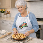 Shooting Stars Regenboog Schort<br><div class="desc">Prachtige pastelkleurige vallende sterren met hun staarten die een regenboog vormen op een schort</div>