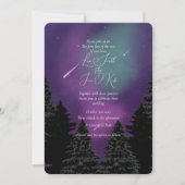 Shooting Stars Waterverf Huwelijksuitnodiging Kaart (Voorkant)