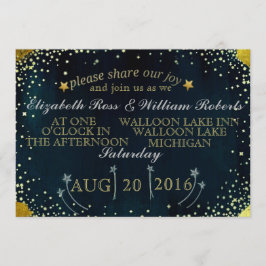 Shooting Stars Wedding Uitnodiging