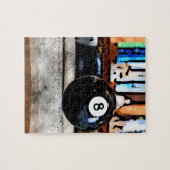 Shooting voor de acht bal legpuzzel (Horizontaal)