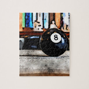 Shooting voor de acht bal legpuzzel